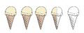 three and half rating vanilla ice cream scoops